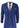 Mens Royal Blue 3 piece Suit Brown Trim Classic Birdseye Vintage Wedding Grooms