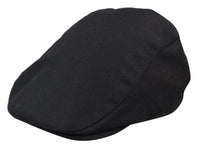 Mens Grandad Baker Flat Black Cap 8 Panel Tweed Vintage Classic Smart Casual 1920s