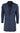 Herringbone Tweed 3/4 Long Overcoat-Navy