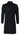 Mens 3/4 Long Double Breasted Black Overcoat