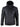 Mens Hooded Biker Leather Jacket - Black