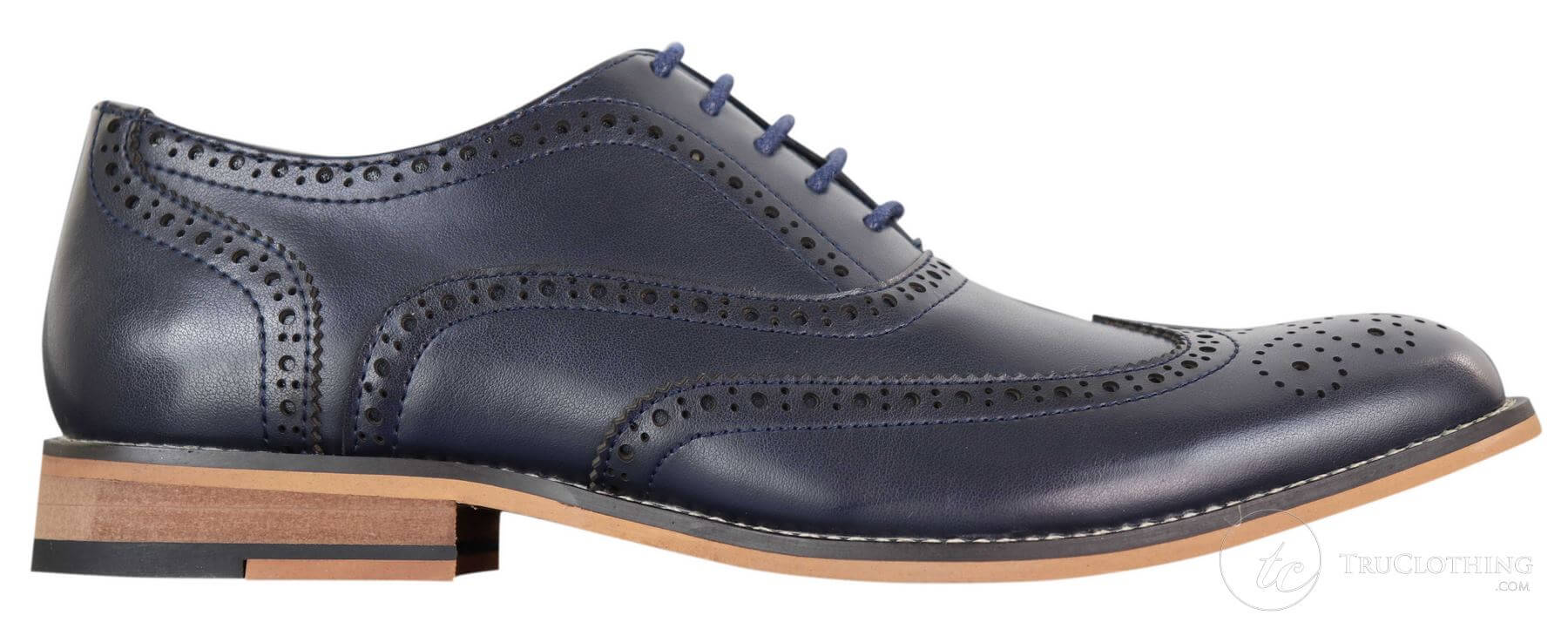 Mens Real Leather Laced Gatsby Brouges Smart Designer Retro Vintage Shoes