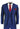 Mens 3 Piece Shiny Blue Wedding Prom Party Suit Tailored Fit Smart Formal