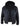 Mens Real Leather Bomber Hood Jacket - Black