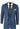 Mens 3 Piece Prince Of Wales Check Suit Blue Classic Light Tailored Fit Modern